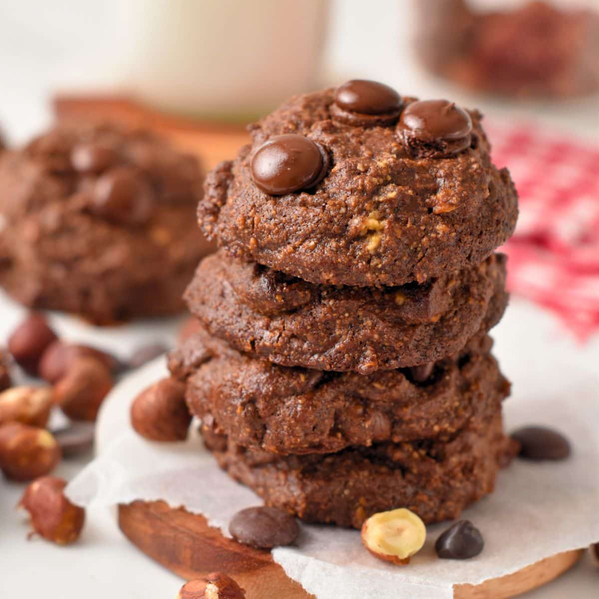 Easy 3-Ingredient Chocolate Hazelnut Cookies: Gluten-Free & Healthy